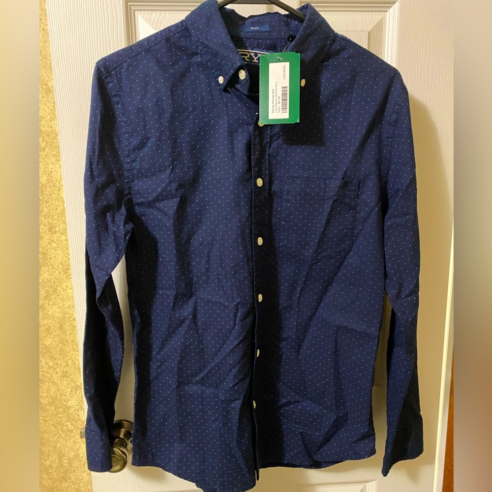 NWT Men’s Rye by Hawker Rye Long Sleeve Oxford Shirt